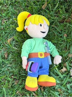 Bob the builder talking Wendy 14” plush handyman doll hasbro plays theme